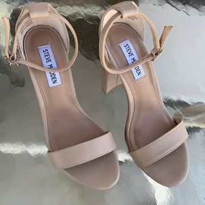 Tan Steve Madden Strap Heels